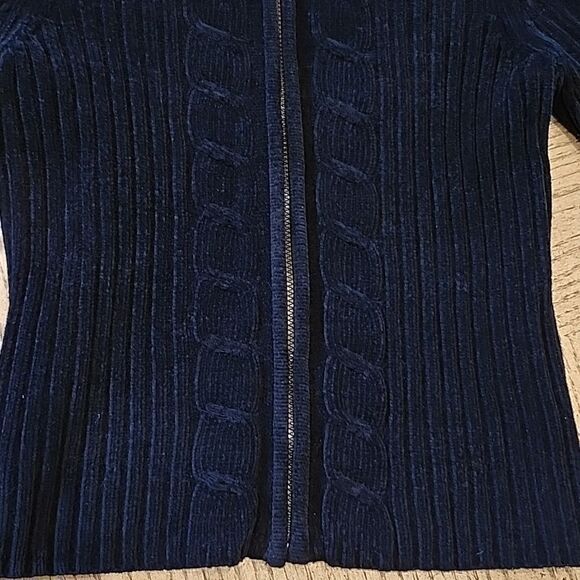 Black Cozy jacket fur lined collar size Petite Small - Picture 4 of 8